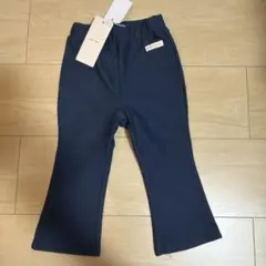 【新品】ネイビー フレアパンツ 80cm ハートポケット