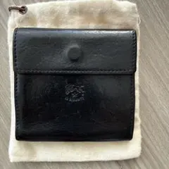 IL BISONTE レザー 二つ折り財布 黒
