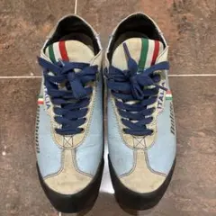 【B品】DOLCE & GABBANAメンズシューズ スエード×レザースニーカー