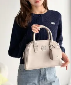 【mily bilet】ラウンドミニボストンバッグ