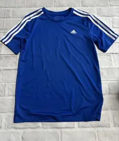 adidas ブルー　Tシャツ　160cm