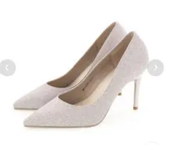 RANDA グリッターピンヒールパンプス　22.5㎝　ランダ