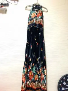 【難あり】ロングドレス　マキシワンピース