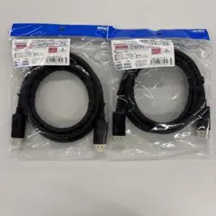 【未使用品】AINEX DisplayPort 1.2対応ケーブル 2m 2個