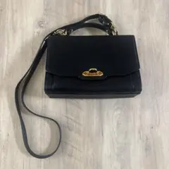 Pelle ブラックショルダーバッグ　 タイムセール