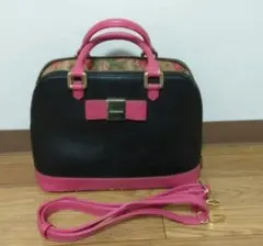 dazzlin 黒 ピンク ハンドバッグのサムネイル