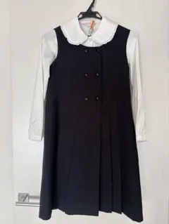 ネイビー フォーマルドレス ジャケット付き　150cm 3点セット