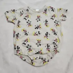 ディズニー ミッキー 半袖ロンパース 80