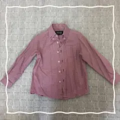 sa-ku-ra 赤白チェック ボタンダウンシャツ 120