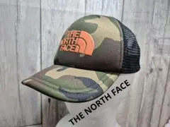【THE NORTH FACE】 迷彩柄キャップ オレンジ 帽子 ノースフィイス