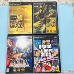 PS2 真・三國無双2 2猛将伝 戦国無双猛将伝 グランド・セフト・オート