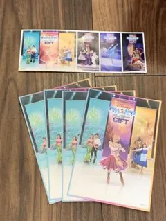 ディズニー オンアイス　ポストカード 4枚 ステッカー　セット