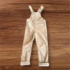 GLOBAL WORK ベージュ オーバーオール XL コーデュロイ