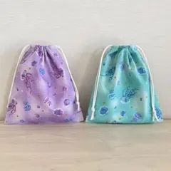 12 コップ袋　2個セット　ハンドメイド