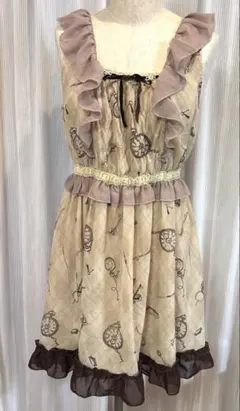 axes femme 姫ギャル 森ガール LIZLISA系 花柄ワンピース - メルカリ