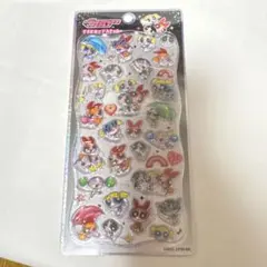 パワーパフガールズ　ブラック　プチドロップステッカー