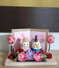 つまみ細工　ひな祭り　雛人形