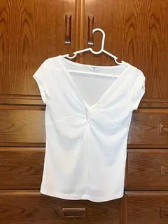 【美品】ナチュラルビューティベーシック 半袖デザインカットソー