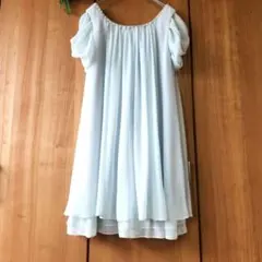 ☘️【レッセパッセ】２WAY シフォン袖 フォーマル ドレスワンピース