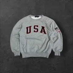 90s POLO SPORT RALPH LAUREN スウェット　星条旗　刺繍