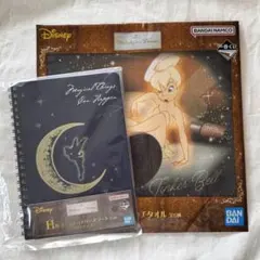 ティンカーベル リングノート＆ミニタオル 一番くじ　ディズニー ピーターパン
