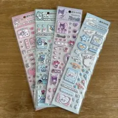 サンリオキャラクター　ぷっくりシール　ふわふわシール　　立体シール　4枚セット