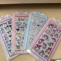 ハローキティ・マイメロディ シール　4枚セット