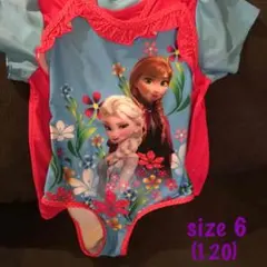 新品❤️アナと雪の女王 ラッシュガード付きワンピース水着 サイズ120