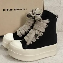 《圧倒的存在感》【Rick Owens】レース ハイカットスニーカー