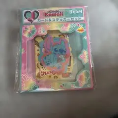 Disney Stitch カード＆ステッカーセット