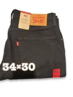Levi's 502 TAPER STRETCH W34 L30 ブラックデニム