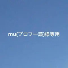 mu(プロフ一読)様専用