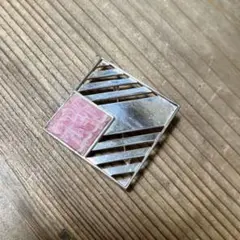 ❤︎未使用❤︎ レトロ　ブローチ　スクエア　天然石