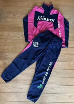 ATHLETA ジャージ上下セット ピンク/ネイビーサイズSS