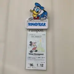 ディズニーランド　チケットホルダー　ドナルド　平成レトロ　1996年代