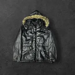 00s Archive Opium LEATHER ファー レザージャケットM