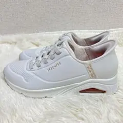 SKECHERS スリップインズ ウノ イージー エア　23.5cm ホワイト