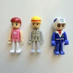 トミカ プラレール プラキッズ 3体 ハイパーブルーポリス 作業員 女の子 人形