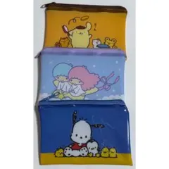 サンリオ フラットポーチ キキララ ポムポムプリン ポチャッコ