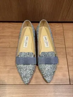 Jimmy Choo ジミーチュウ GALA フラット グリッター 35 1/2