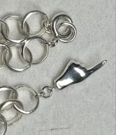 （極）美品SV925ネックレス（HAJAR AL ASWAD）agete好きにものサムネイル