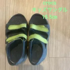 Crocs サンダル グレー ライムグリーンのサムネイル