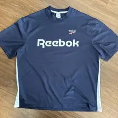 Reebok リーボック 半袖トレーニングウェア 紺 XL