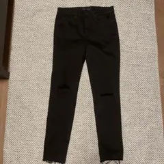 ユニクロ ウルトラストレッチジーンズ（ダメージ）テーパードスキニーデニムパンツ