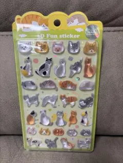 nekoniボンボンドロップシール　ねこねこ