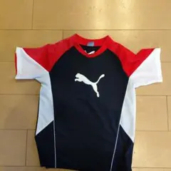 PUMA メッシュ半袖Tシャツ 140サイズ 赤黒