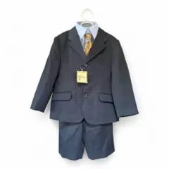 【新品】　キッズ フォーマルスーツ 5点セット 120cm ブラック