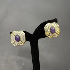 044訳あり　エレガントな八角形デザイン イヤリング