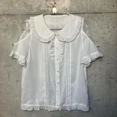 ブラウス to alice ロリータ　フリル　ゆめかわリボン　レース　ホワイトのサムネイル