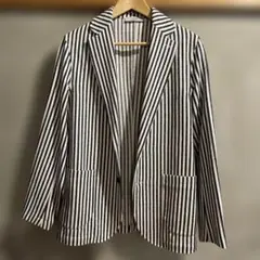 THE GIGI ストライプ テーラードジャケット 46 コットン 美品 - メルカリ
